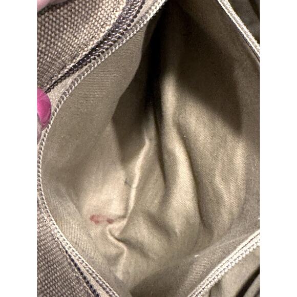 L.L. Bean Women's Foxes Print Canvas Embroidered Tote Bag Purse Brown Tan - Picture 16 of 16